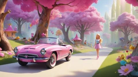 barbie car